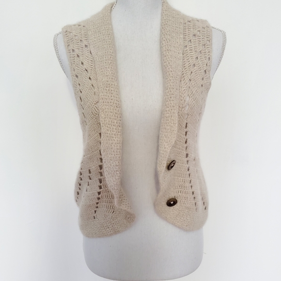 CAbi Angora Blend Sweater Vest